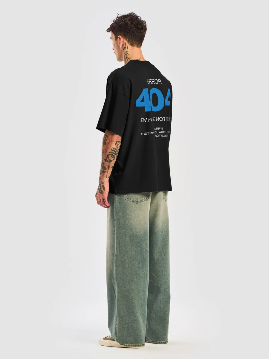 404 Employee Not Found Tee — Black alt view