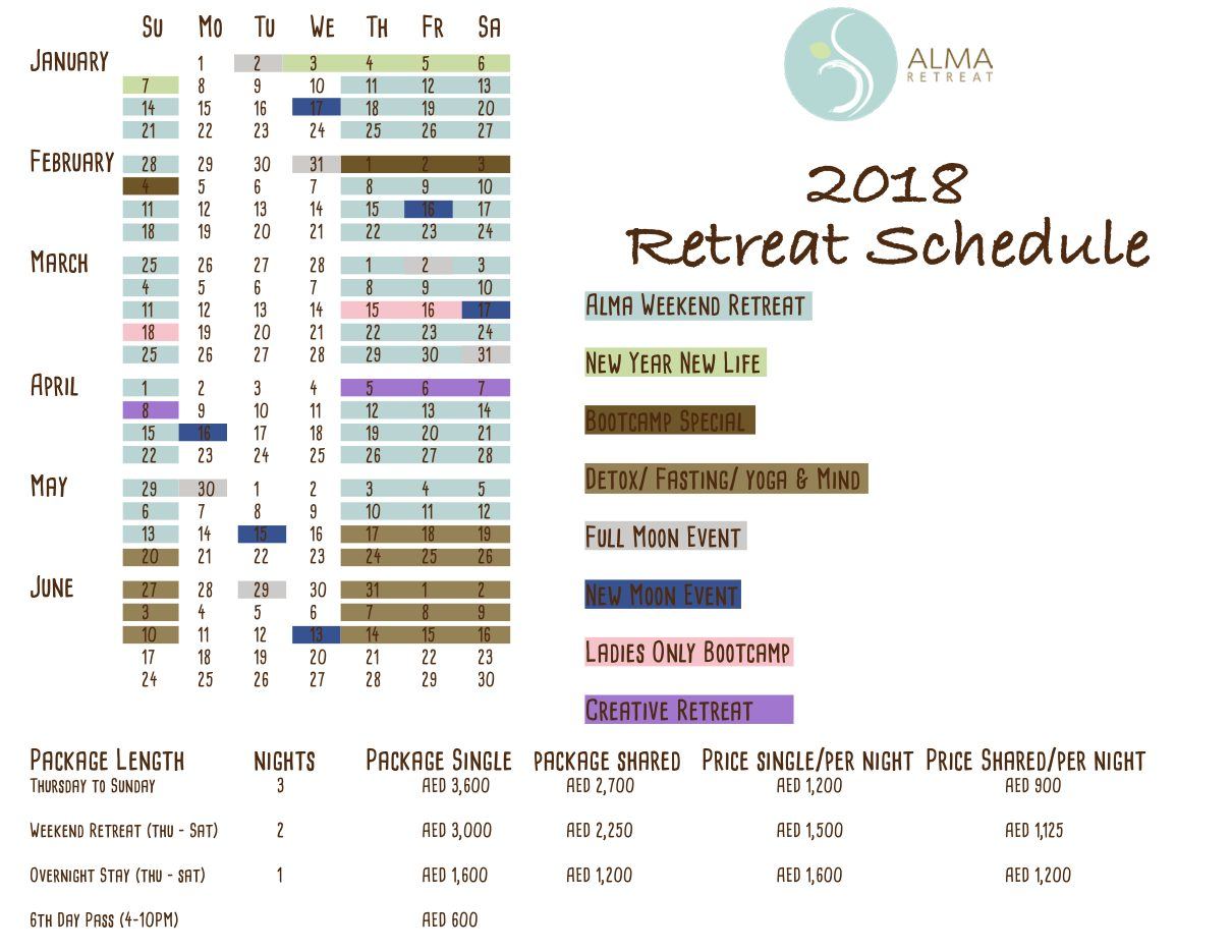 2018 Calendar