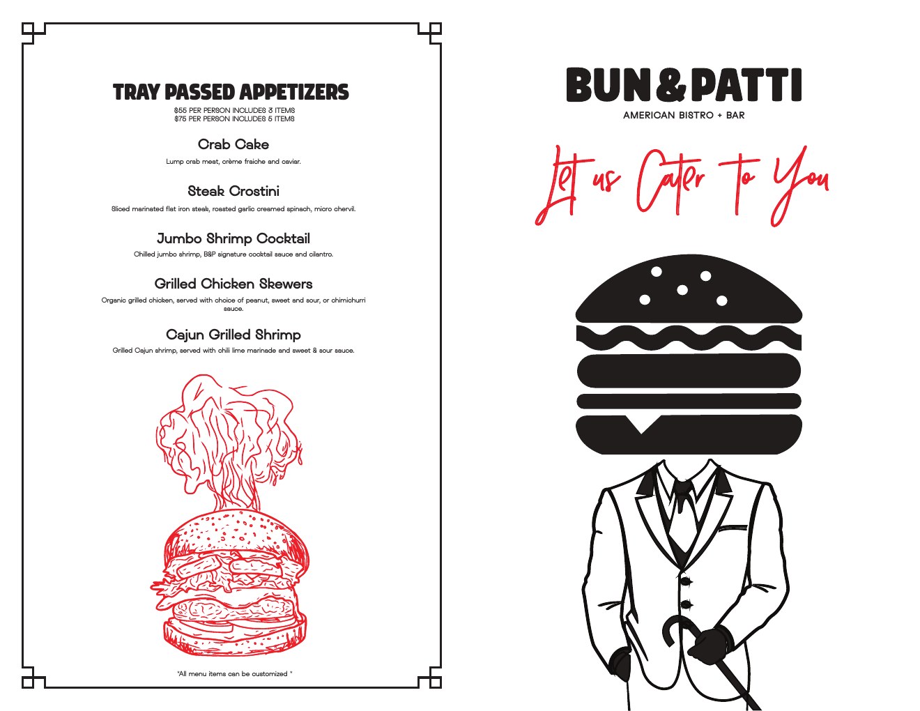 Catering menu