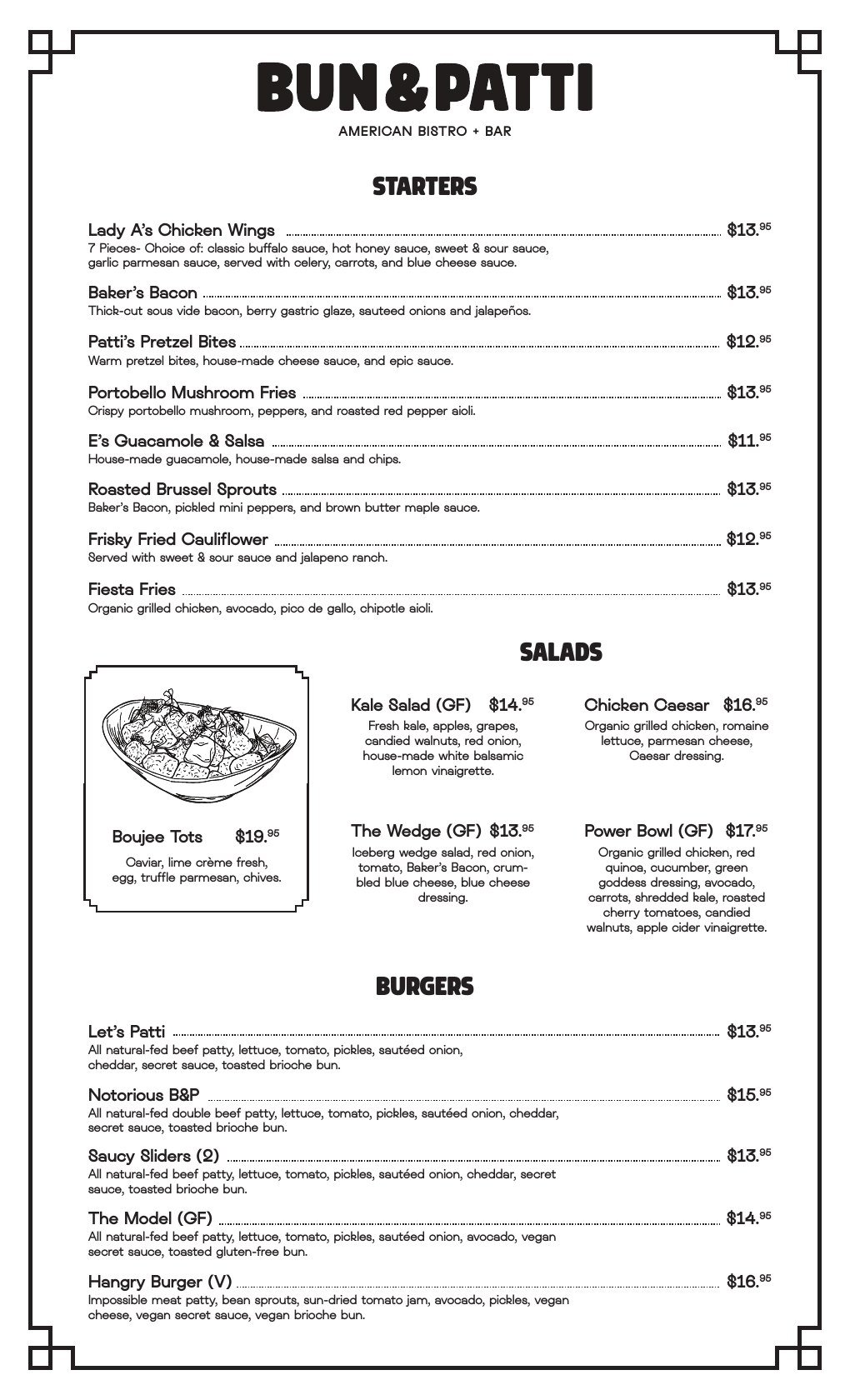 Food menu