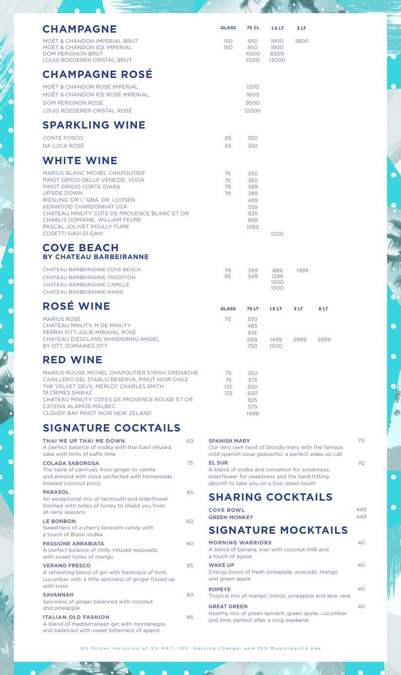 All-Day Drinks Menu
