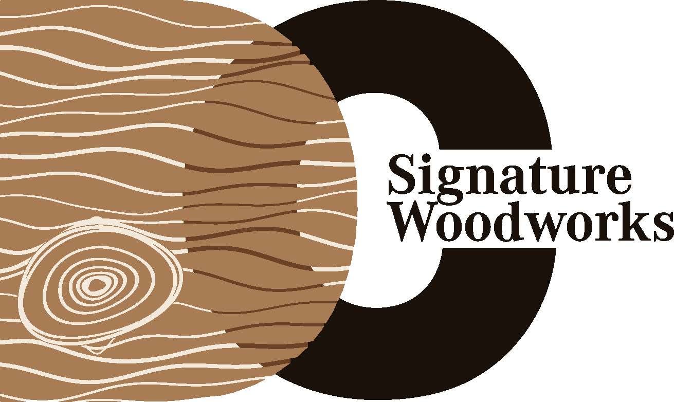DC Signature Woodworks horizontal logo in the primary colorway