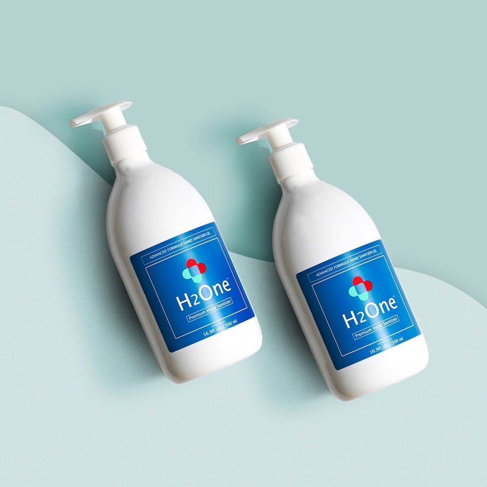 H2One — Hand sanitizer brand · brand, packaging & launch