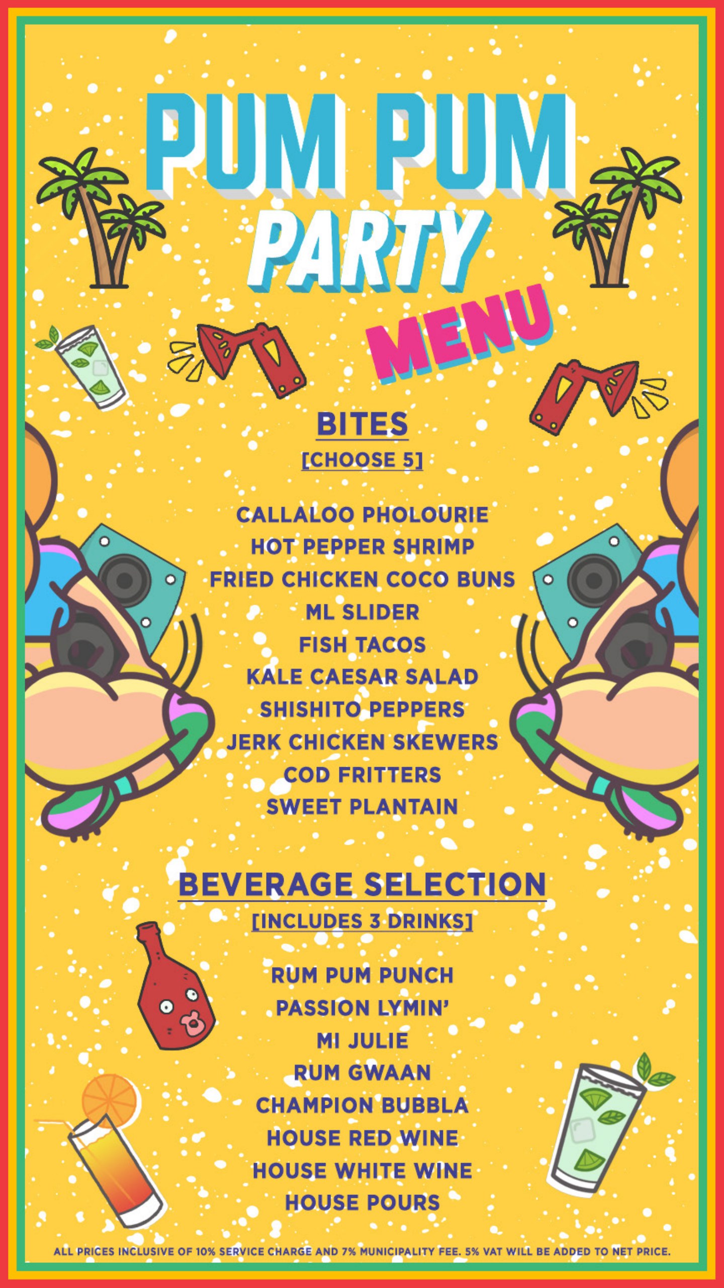 Pum Pum Menu
