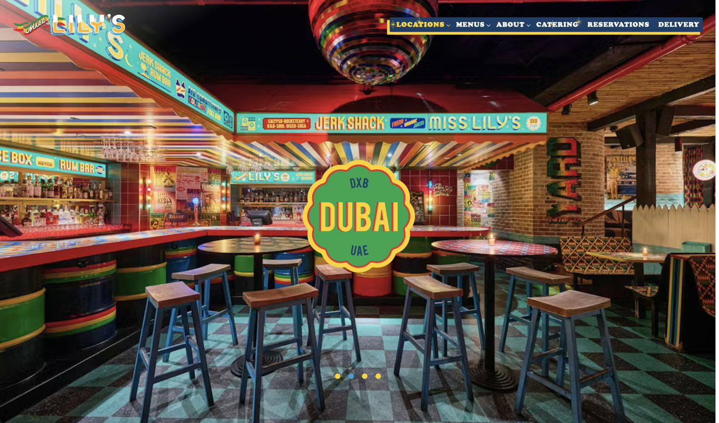 Miss Lily's Dubai website